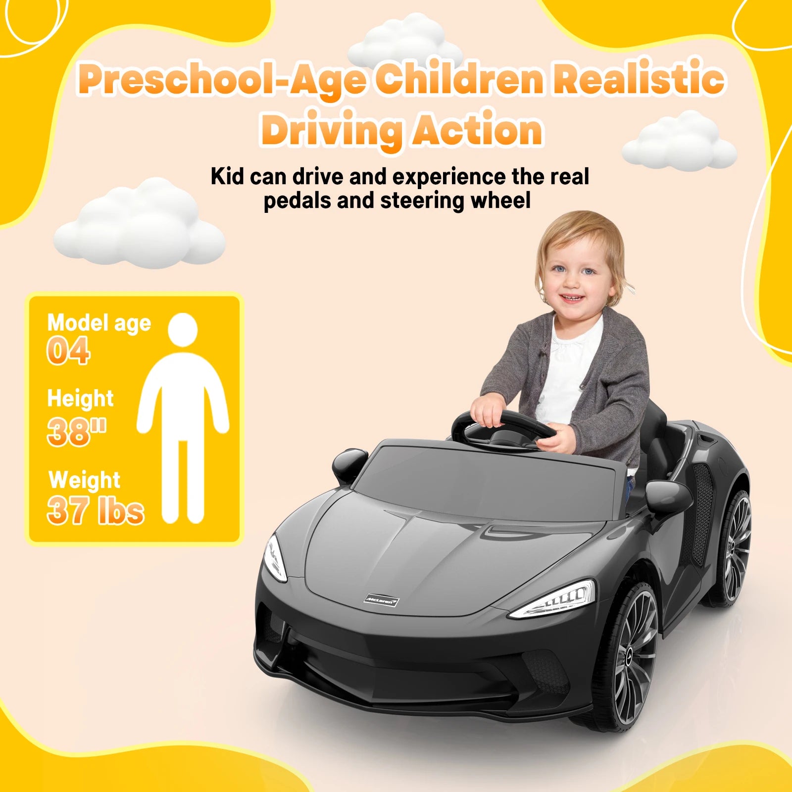 12V Ride-On Electric Car for Kids